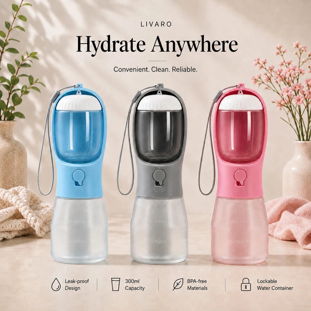 3-in-1 Pet Travel Bottle